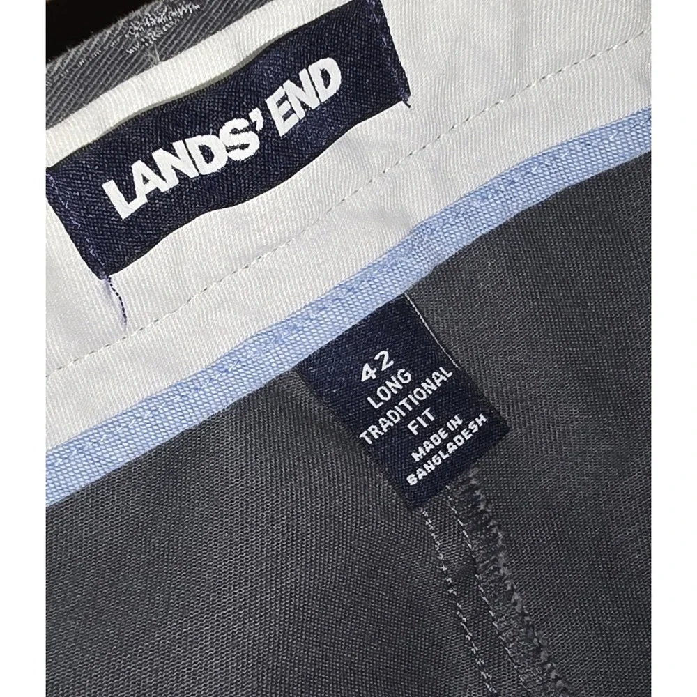 Lands End 2 Long‎ Traditional Fit  Mens 40x34 Pants Long Utility Work Dress
